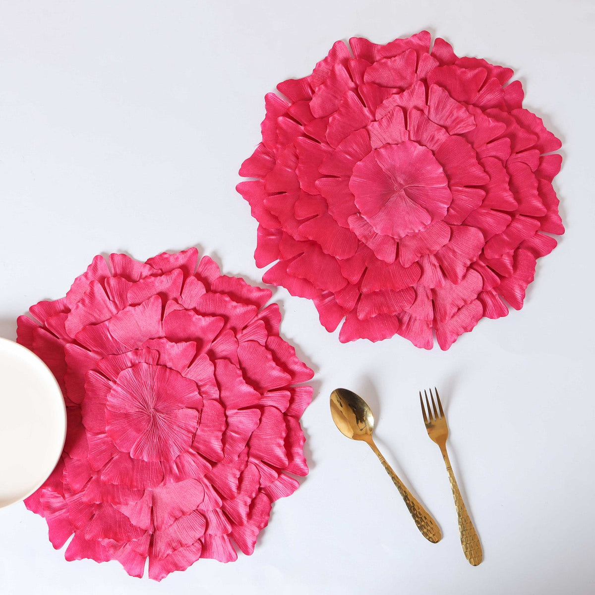 Fabric Flower Placemat Set of 2 Nestasia