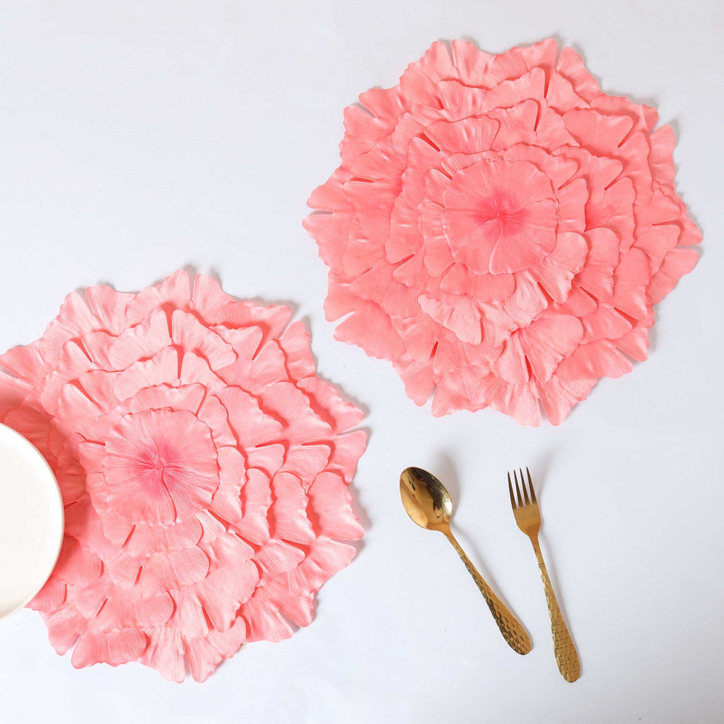 Fabric Flower Placemat Set of 2 Nestasia