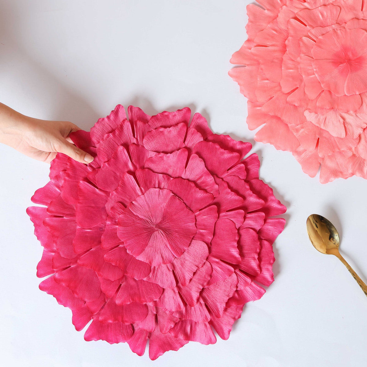 Fabric Flower Placemat Set of 2 Nestasia