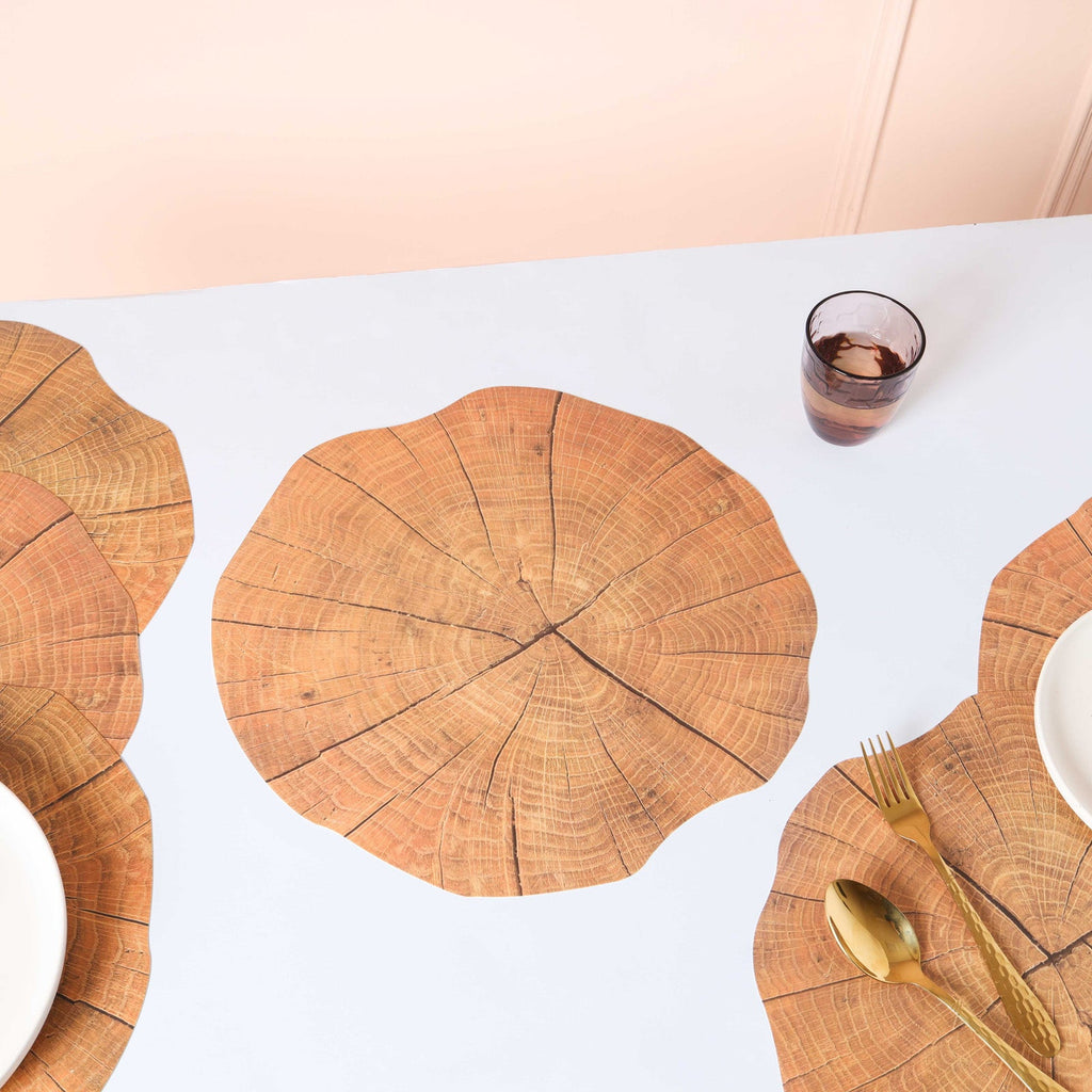 Wood Table Mat Set of 6 Nestasia