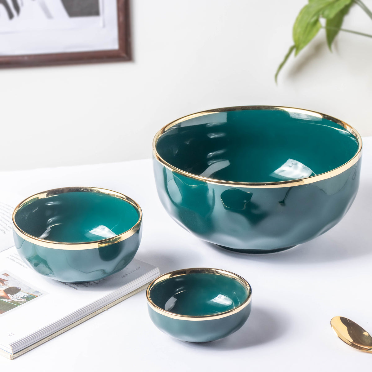 Greenwave Ceramic Soup Bowl Nestasia