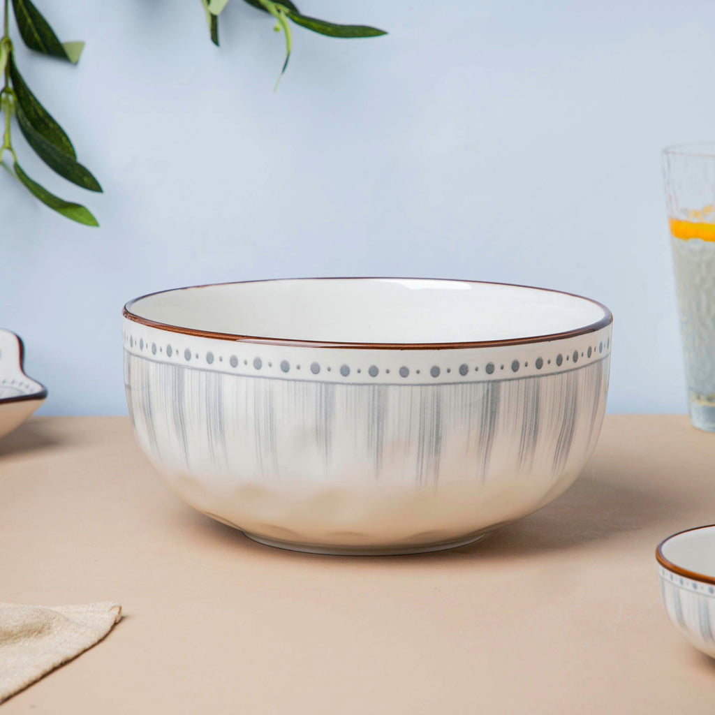 Dainty Patterned Serving Bowl 7.5 Inch 1200 ml Nestasia