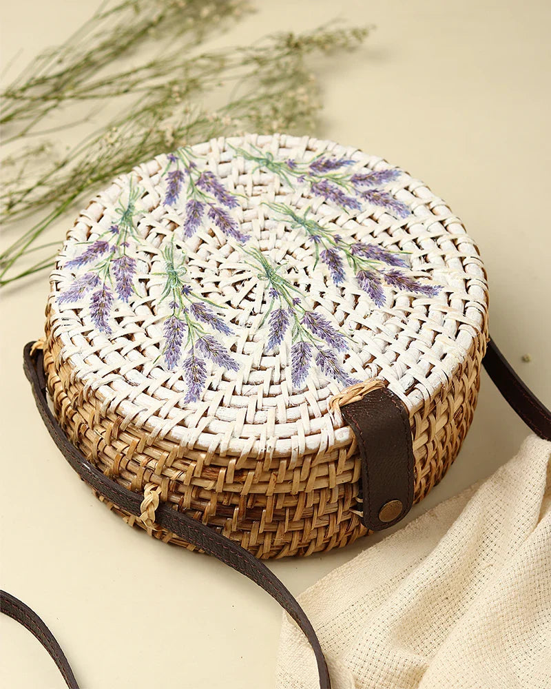 Eco-Friendly Round Sling Bag for Summer Trips, Brunch, and Day Out