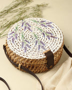 Eco-Friendly Round Sling Bag for Summer Trips, Brunch, and Day Out