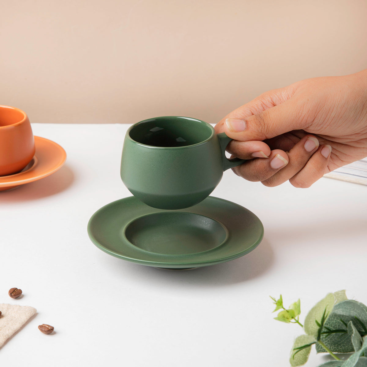 Sage Green Cup Set 100 ml Nestasia