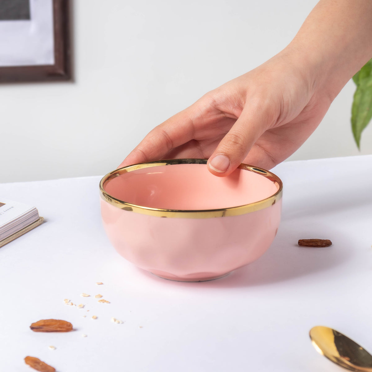 Think Pink Ceramic Soup Bowl Nestasia