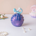 Starry Shell Mermaid Decor With Dark Blue Nestasia