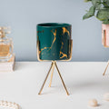Auric Marble Green Planter with Stand Small Nestasia