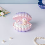 Shell And Mermaid Resin Lamp Decor Pink Nestasia