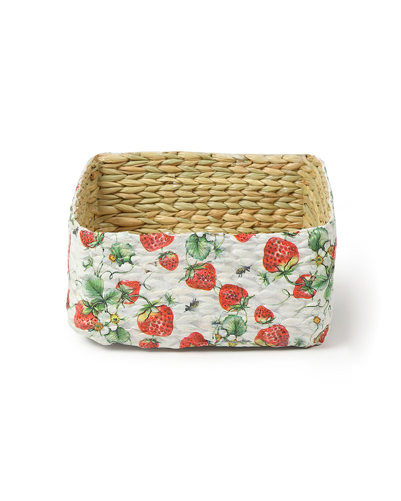 Seagrass Organiser Tray for Home Storage and Shelf Organization