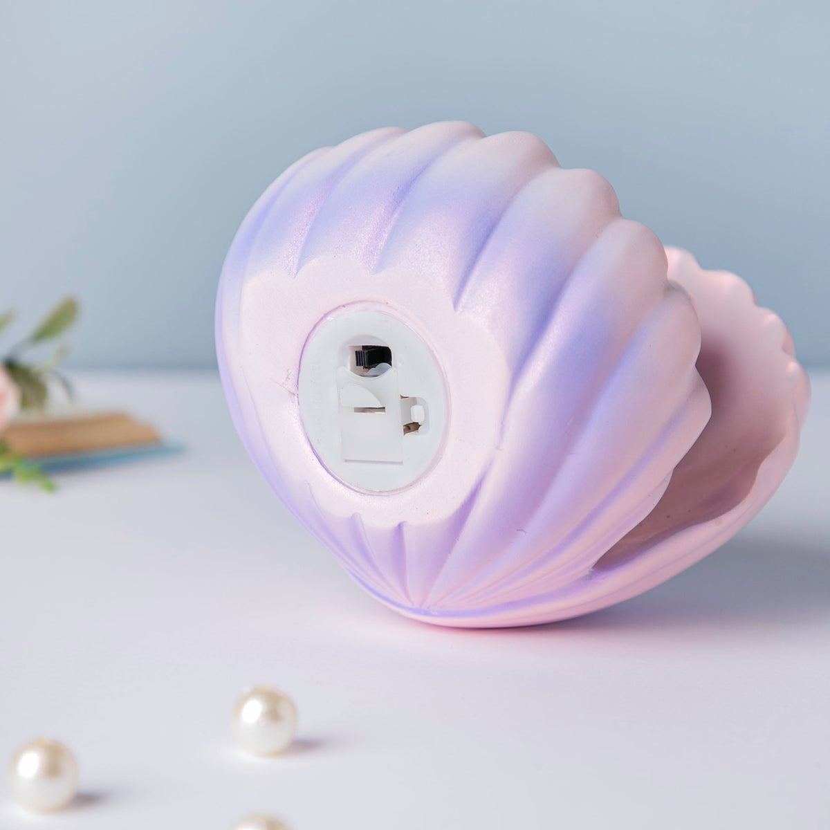 Shell And Mermaid Resin Lamp Decor Pink Nestasia