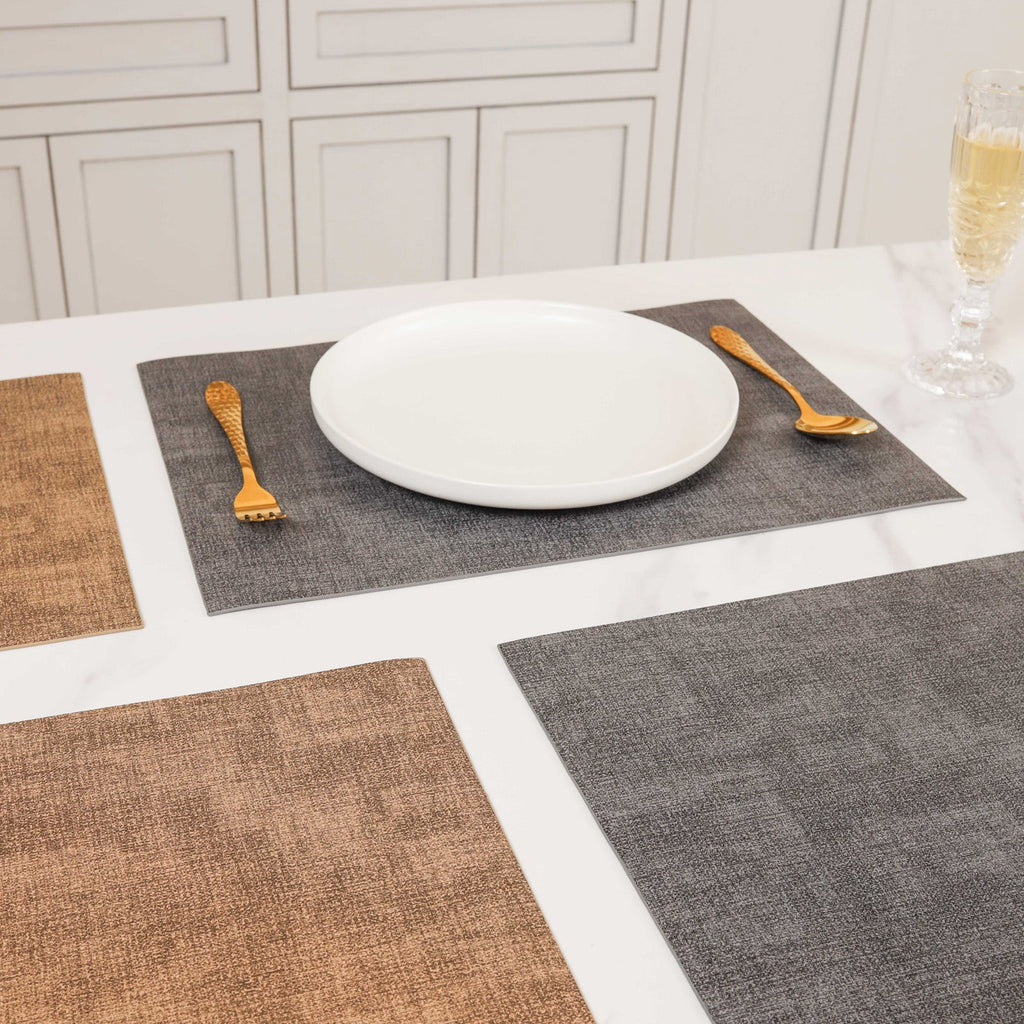 Faux Leather Table Mat Set of 2 Nestasia