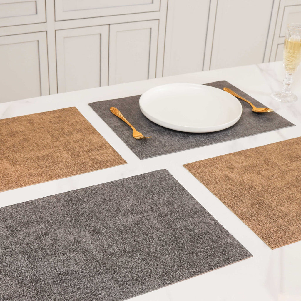 Faux Leather Table Mat Set of 2 Nestasia
