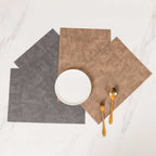 Faux Leather Table Mat Set of 2 Nestasia