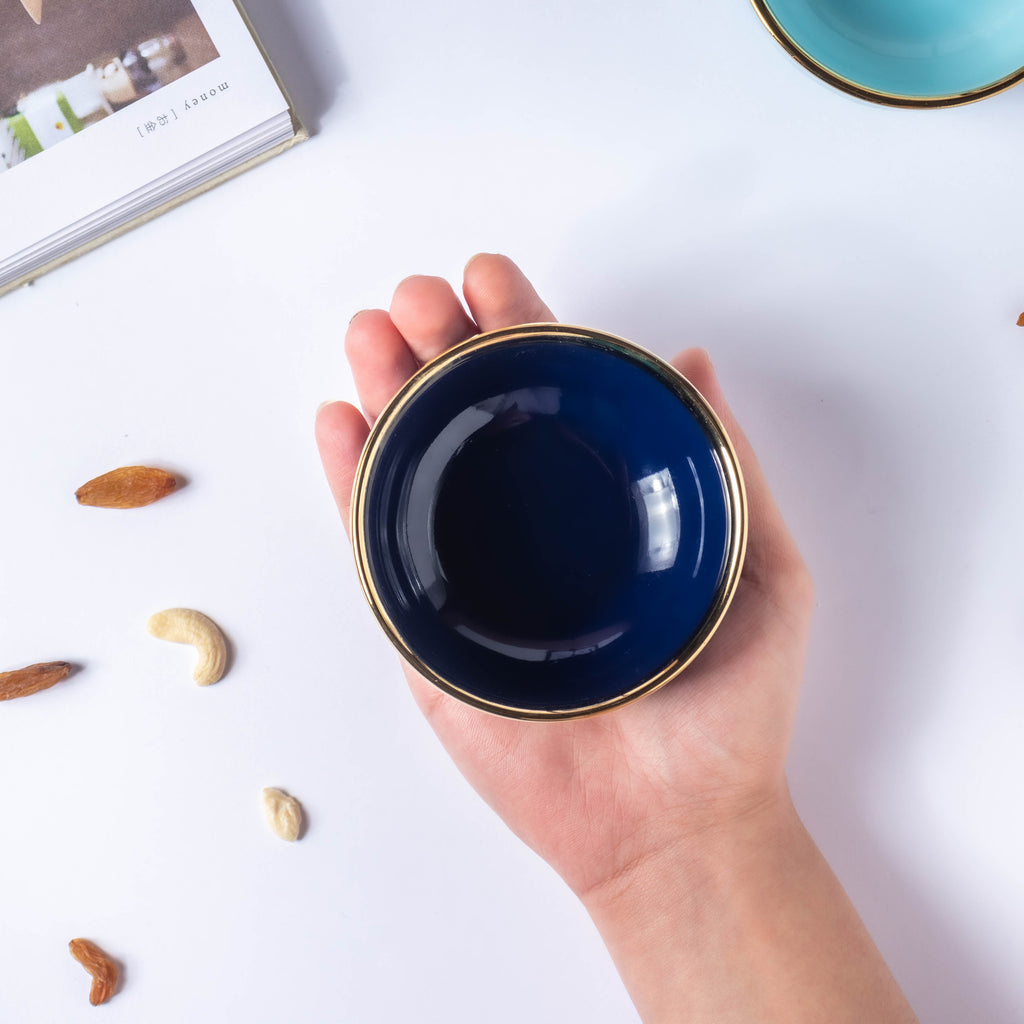 Midnight Blue Ceramic Dip Bowl Nestasia