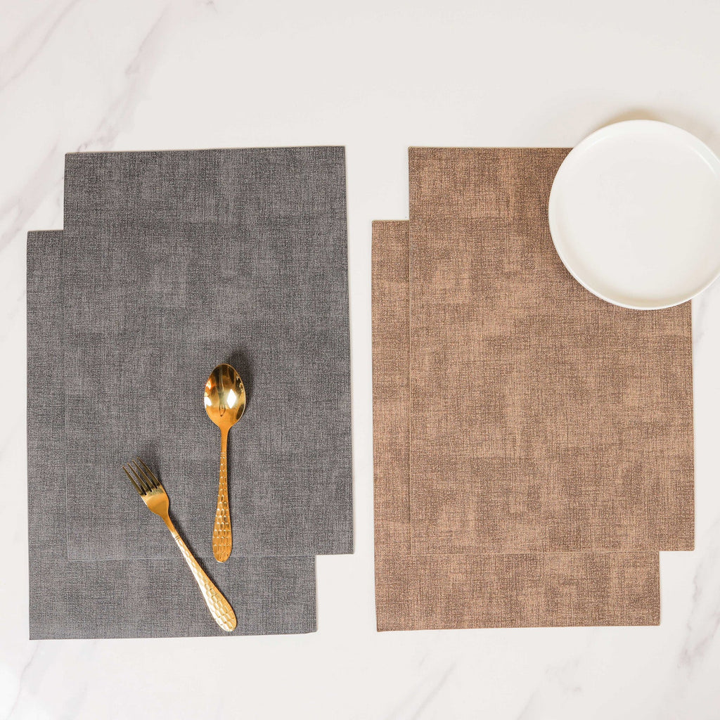 Faux Leather Table Mat Set of 2 Nestasia