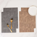 Faux Leather Table Mat Set of 2 Nestasia