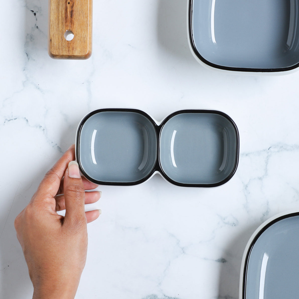 Grey 2 Part Bowl Nestasia