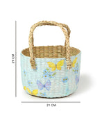 Seagrass Fruit Hamper Basket for Tabletop Display and Home Storage