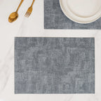 Grey Gradient Leather Placemat Set of 2 Nestasia