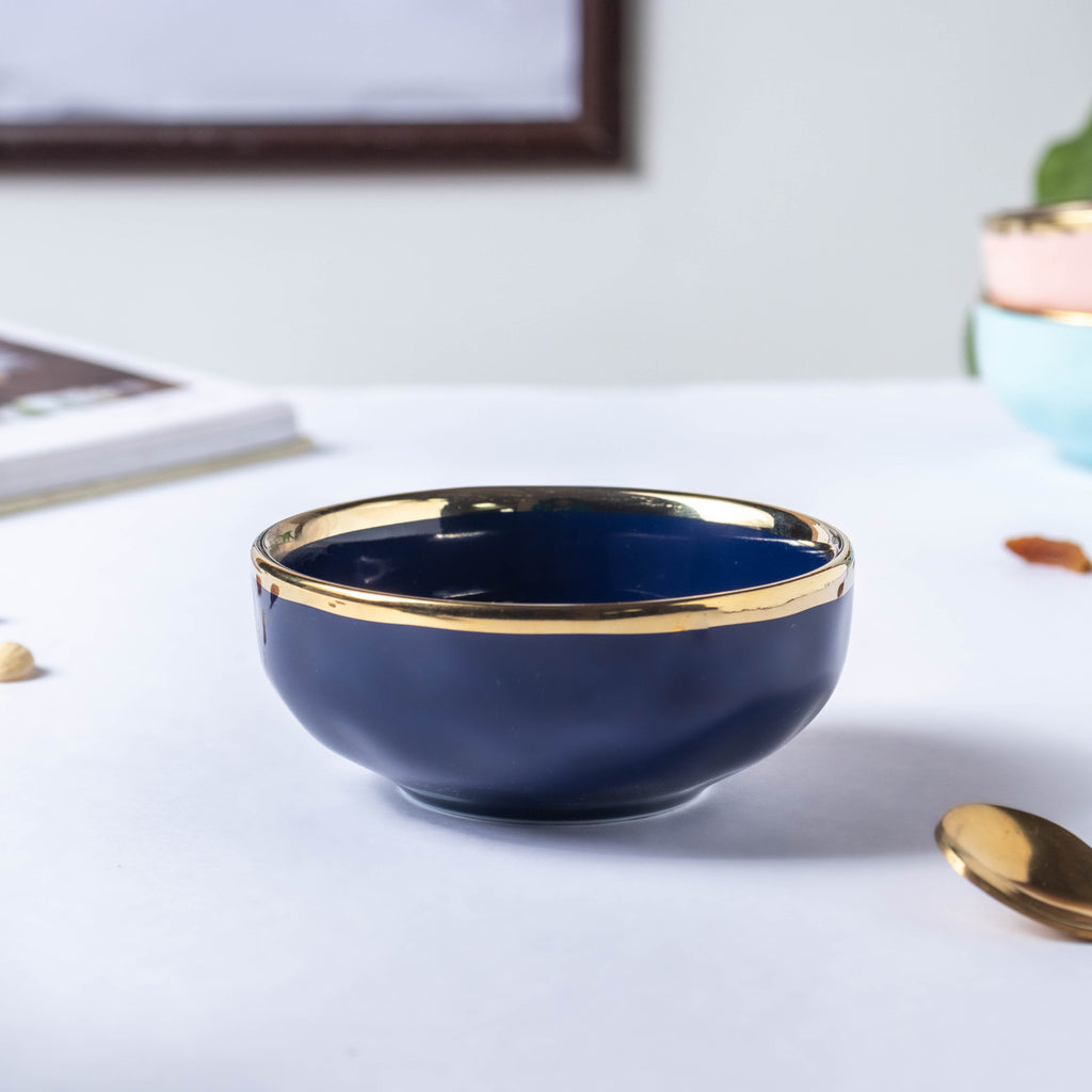 Midnight Blue Ceramic Dip Bowl Nestasia