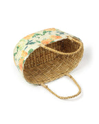 Decorative Seagrass Round Basket for Gifting and Fruit Storage