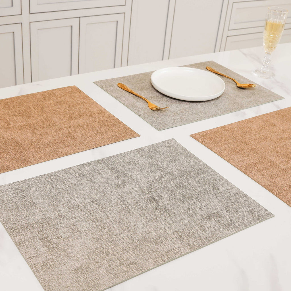 Faux Leather Placemat Set of 2 Nestasia