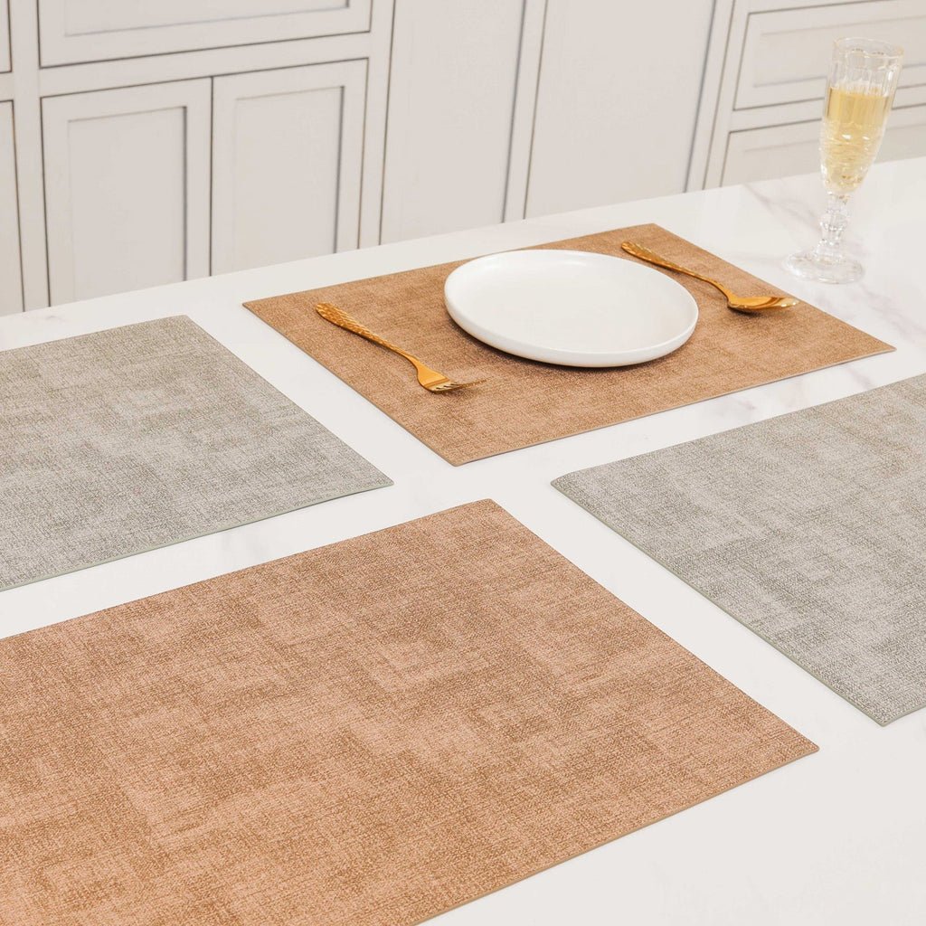 Faux Leather Placemat Set of 2 Nestasia