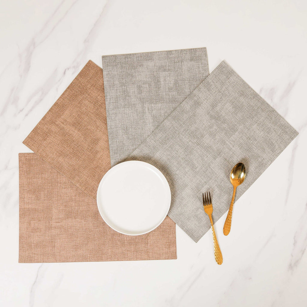 Faux Leather Placemat Set of 2 Nestasia
