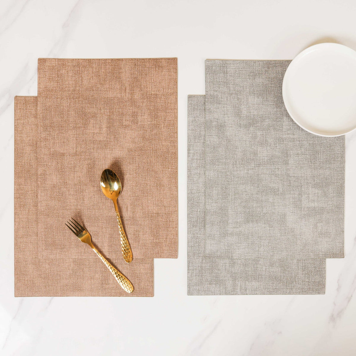 Faux Leather Placemat Set of 2 Nestasia