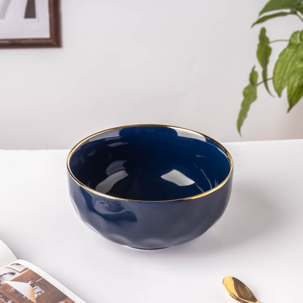Midnight Blue Serving Bowl 8 Inch Nestasia