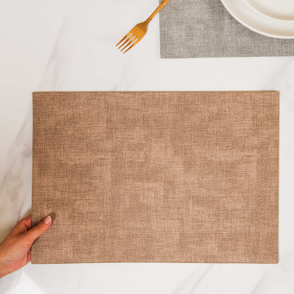 Faux Leather Placemat Set of 2 Nestasia