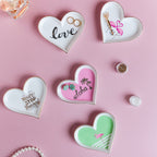 Heart Flamingo Trinkets Ceramic Plate Nestasia