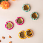 Decorated Tealight Holders Gift Set Of 6 Nestasia