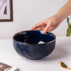 Midnight Blue Serving Bowl 8 Inch Nestasia