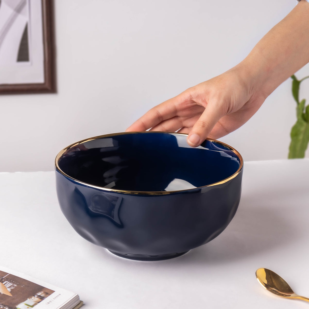 Midnight Blue Serving Bowl 8 Inch Nestasia