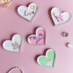 Heart Flamingos Ceramic Trinket Dish Nestasia