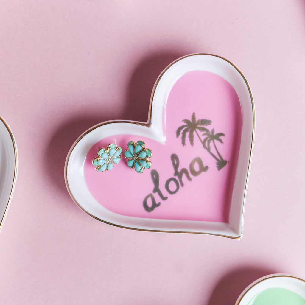 Aloha Heart Ceramic Small Plate Nestasia