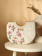 Handmade Seagrass U-Shape Tote Bag for Shopping, Storage & Everyday Use