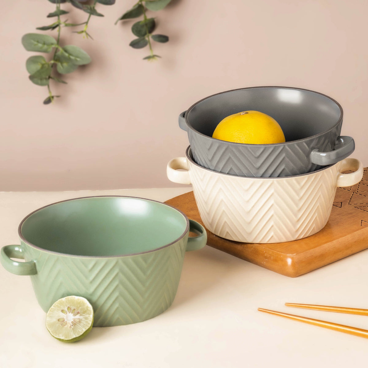 Crème De La Crème Textured Noodle Bowl Nestasia