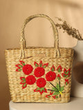 Handwoven Seagrass Tote Bag for Market, Storage & Daily Use