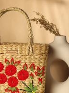 Handwoven Seagrass Tote Bag for Market, Storage & Daily Use