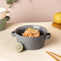 Asphalt Grey Textured Noodle Bowl Nestasia