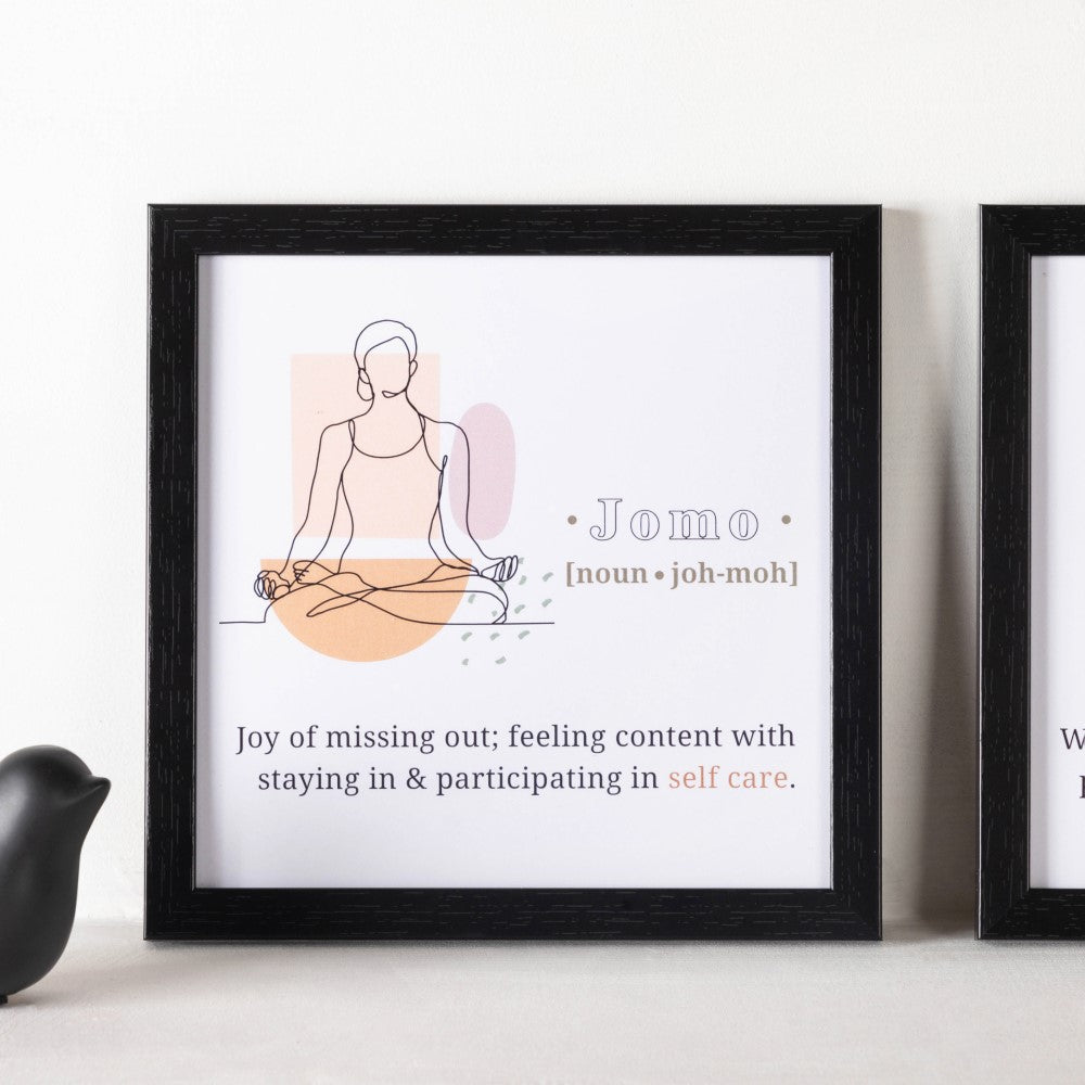 Notes To Self Framed Posters Set Of 4 9x9 Inch Nestasia