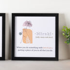 Notes To Self Framed Posters Set Of 4 9x9 Inch Nestasia