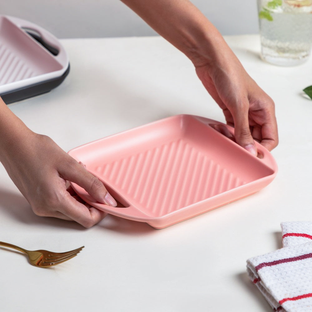 Pink Square Baking Tray Small Nestasia