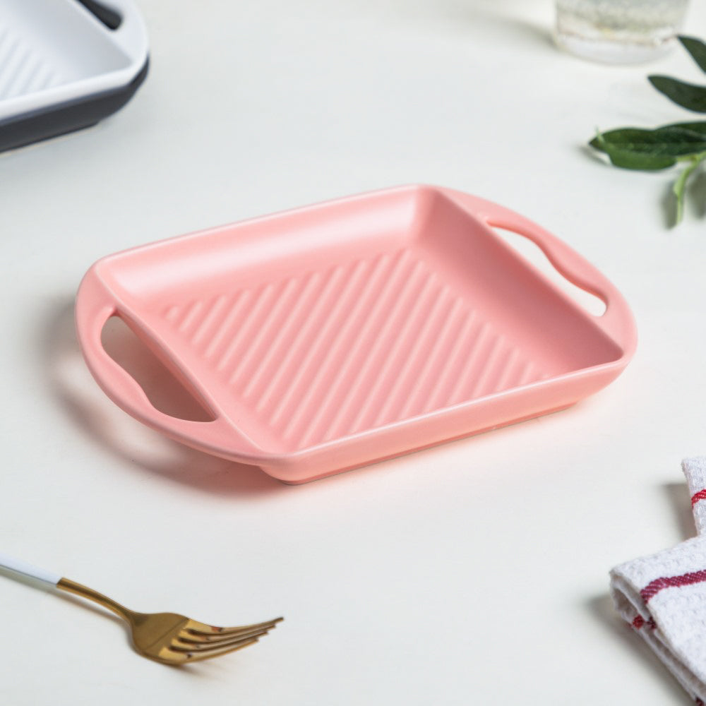 Pink Square Baking Tray Small Nestasia