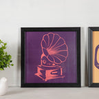 Graphic Music Art In Frame Set Of 4 9x9 Inch Nestasia