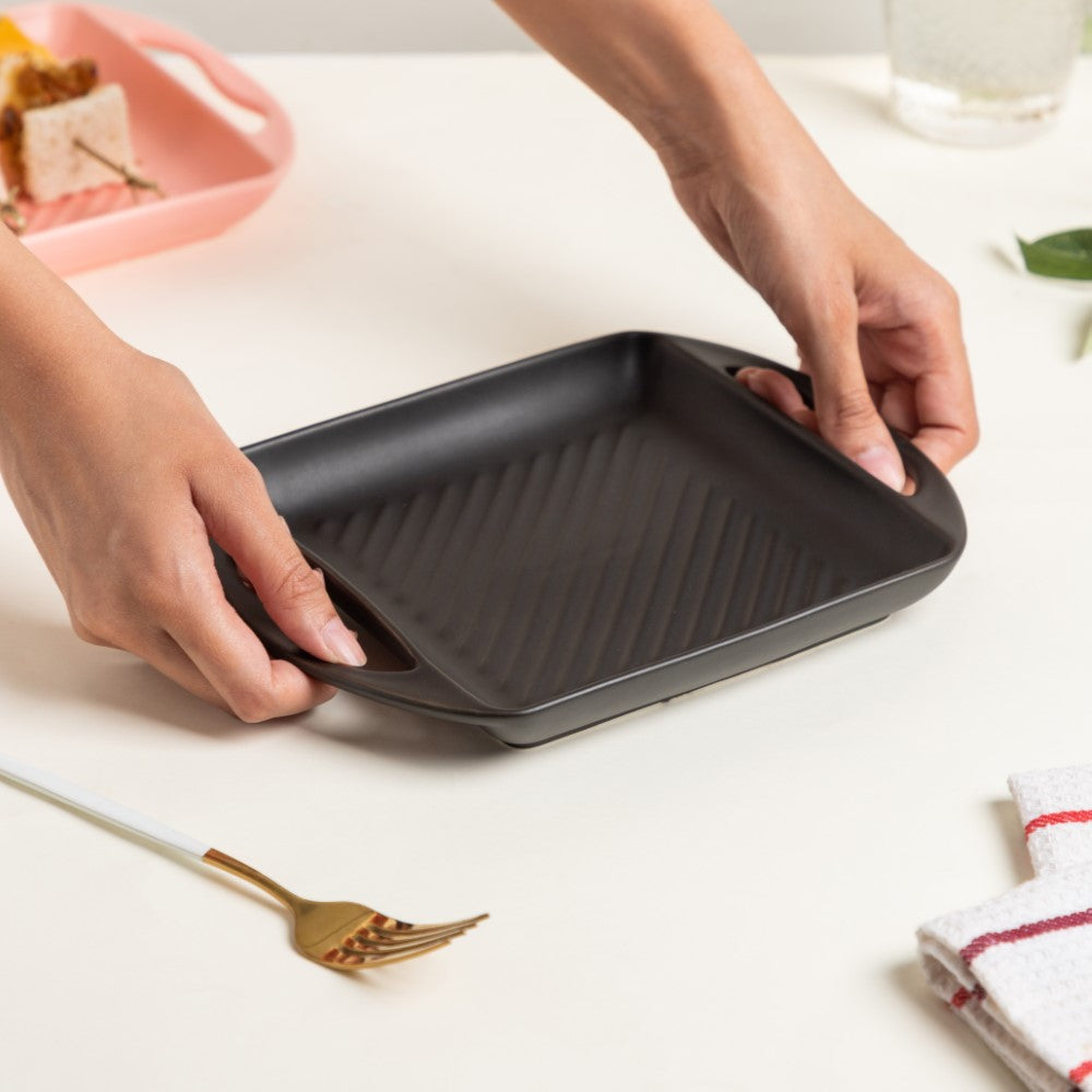 Black Square Baking Tray Small Nestasia