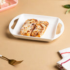 White Square Baking Tray Small Nestasia